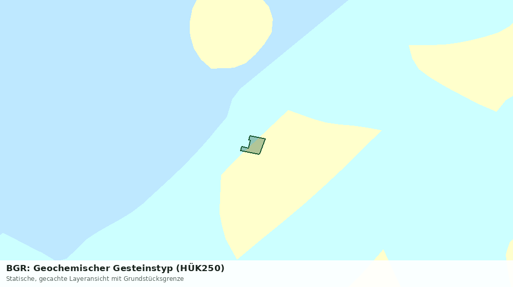Statische Kartenansicht: BGR: Geochemischer Gesteinstyp (HÜK250)