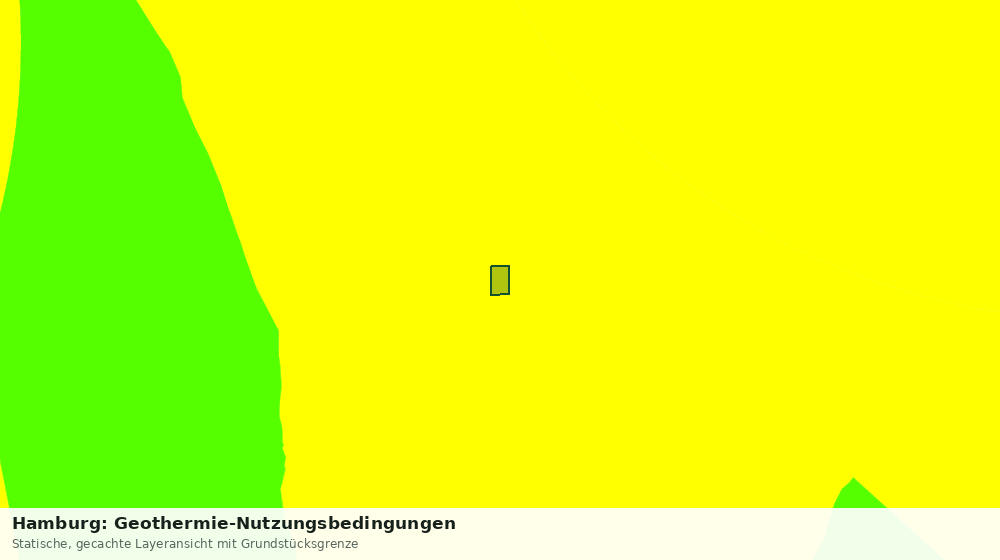 Statische Kartenansicht: Hamburg: Geothermie-Nutzungsbedingungen