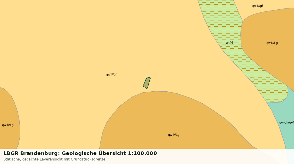 Statische Kartenansicht: LBGR Brandenburg: Geologische Übersicht 1:100.000