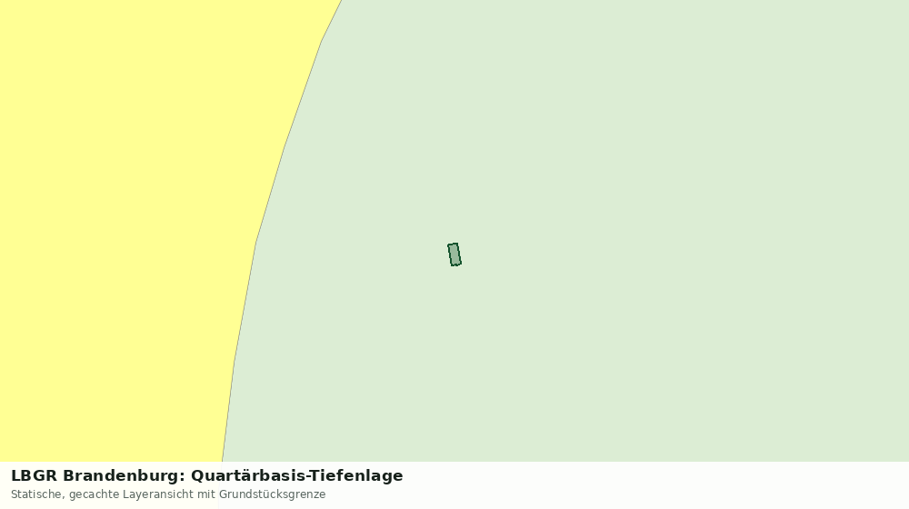 Statische Kartenansicht: LBGR Brandenburg: Quartärbasis-Tiefenlage