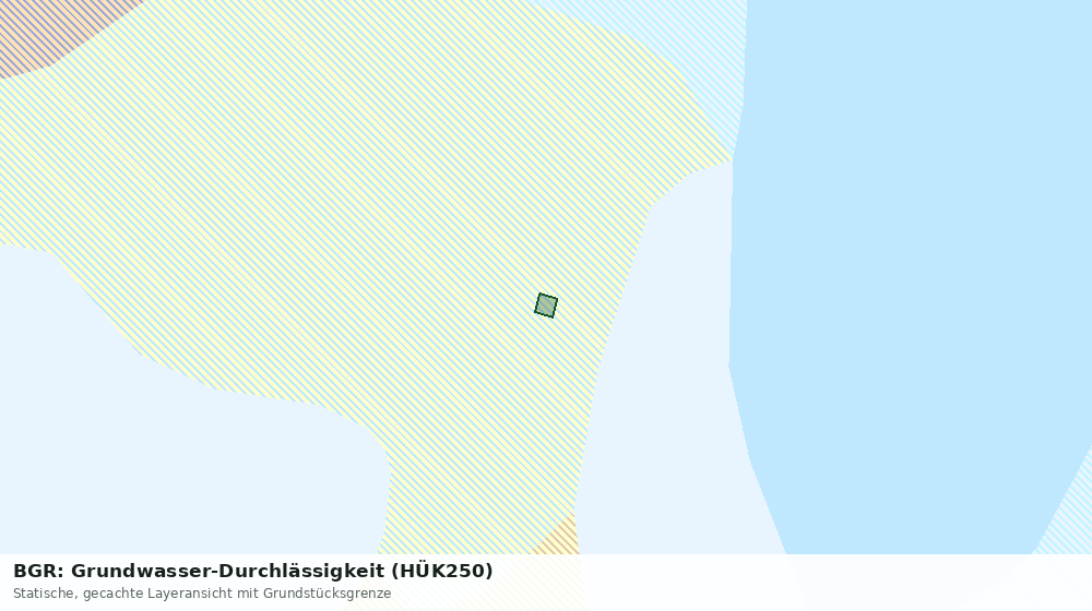 Statische Kartenansicht: BGR: Grundwasser-Durchlässigkeit (HÜK250)