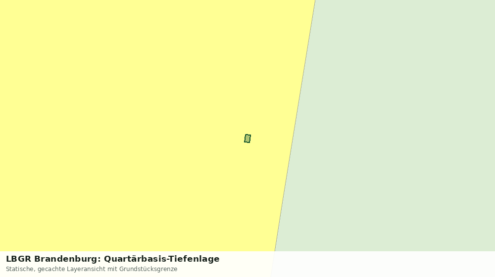 Statische Kartenansicht: LBGR Brandenburg: Quartärbasis-Tiefenlage