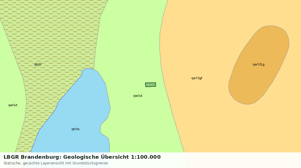 Statische Kartenansicht: LBGR Brandenburg: Geologische Übersicht 1:100.000