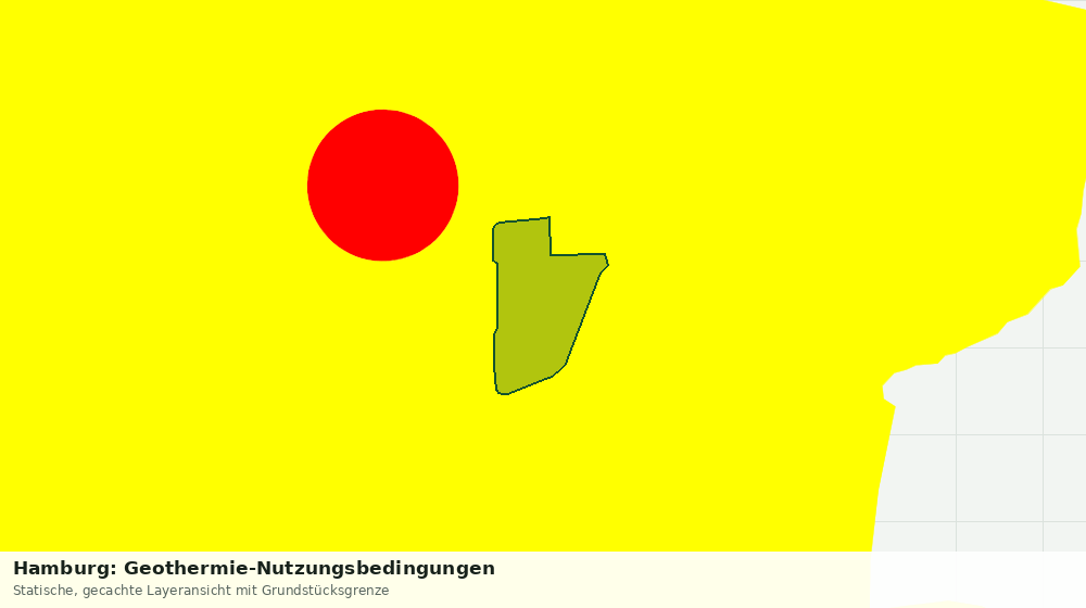 Statische Kartenansicht: Hamburg: Geothermie-Nutzungsbedingungen