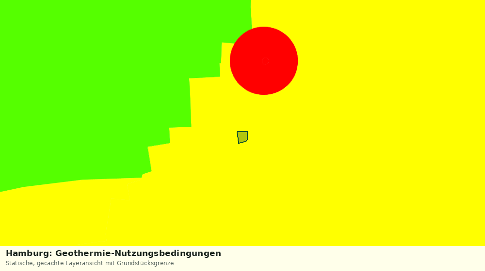 Statische Kartenansicht: Hamburg: Geothermie-Nutzungsbedingungen