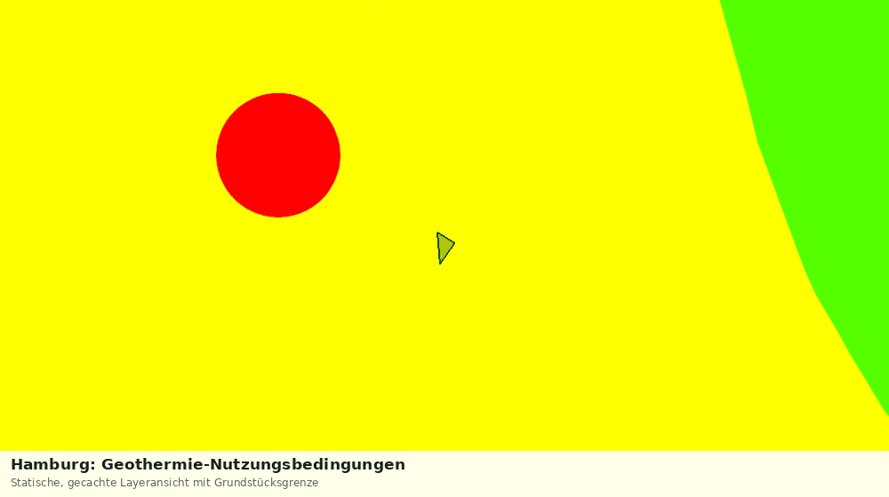 Statische Kartenansicht: Hamburg: Geothermie-Nutzungsbedingungen