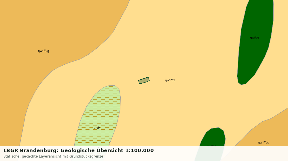Statische Kartenansicht: LBGR Brandenburg: Geologische Übersicht 1:100.000
