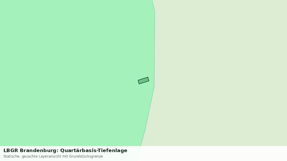 Statische Kartenansicht: LBGR Brandenburg: Quartärbasis-Tiefenlage