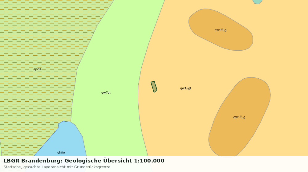 Statische Kartenansicht: LBGR Brandenburg: Geologische Übersicht 1:100.000
