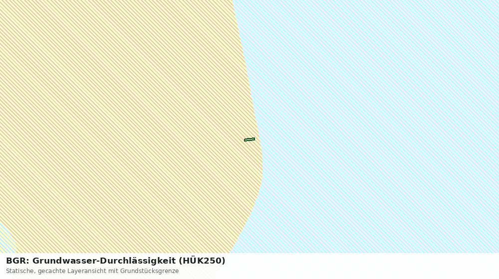 Statische Kartenansicht: BGR: Grundwasser-Durchlässigkeit (HÜK250)