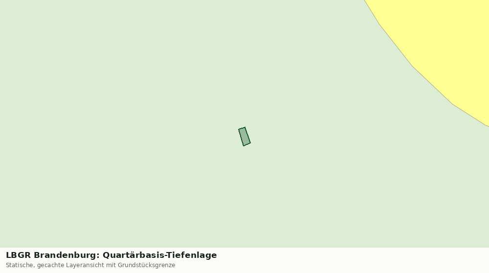 Statische Kartenansicht: LBGR Brandenburg: Quartärbasis-Tiefenlage