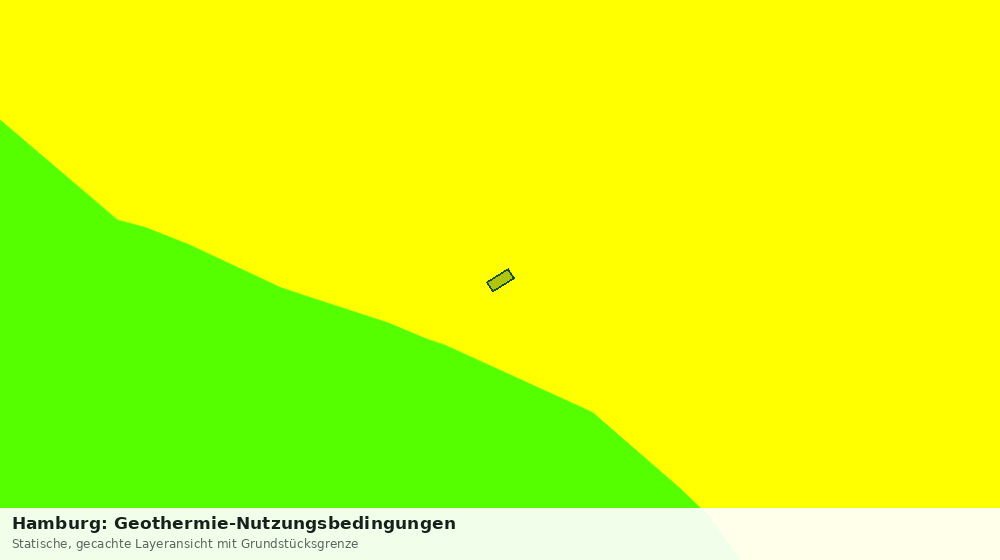 Statische Kartenansicht: Hamburg: Geothermie-Nutzungsbedingungen