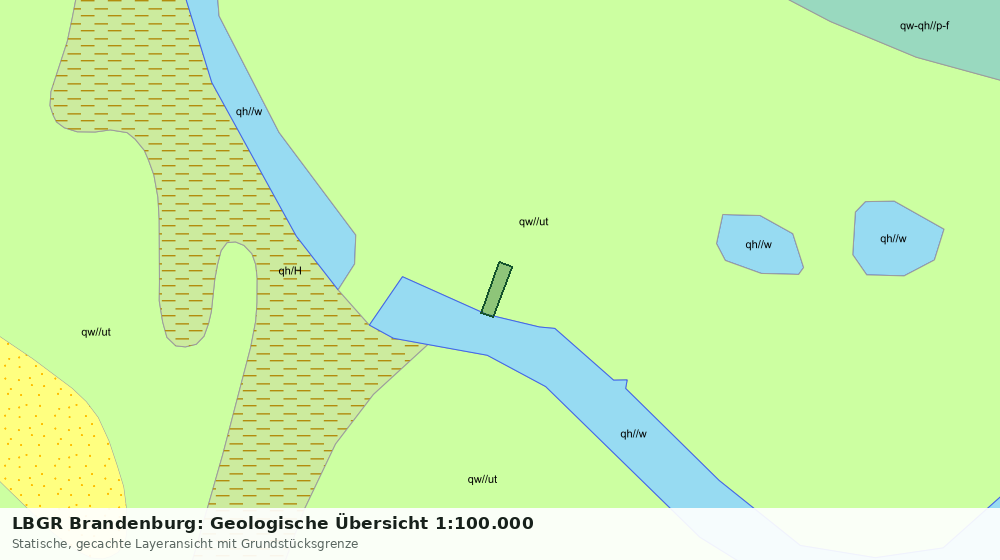 Statische Kartenansicht: LBGR Brandenburg: Geologische Übersicht 1:100.000