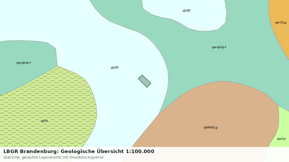 Statische Kartenansicht: LBGR Brandenburg: Geologische Übersicht 1:100.000