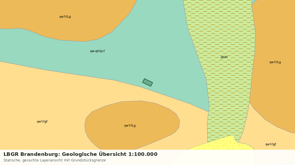 Statische Kartenansicht: LBGR Brandenburg: Geologische Übersicht 1:100.000