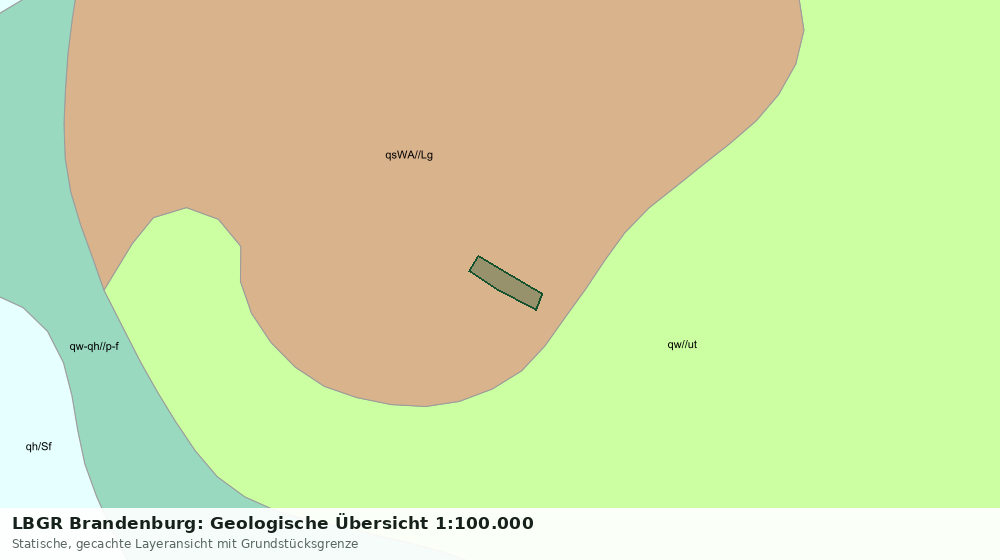 Statische Kartenansicht: LBGR Brandenburg: Geologische Übersicht 1:100.000