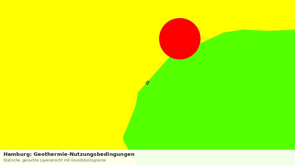 Statische Kartenansicht: Hamburg: Geothermie-Nutzungsbedingungen