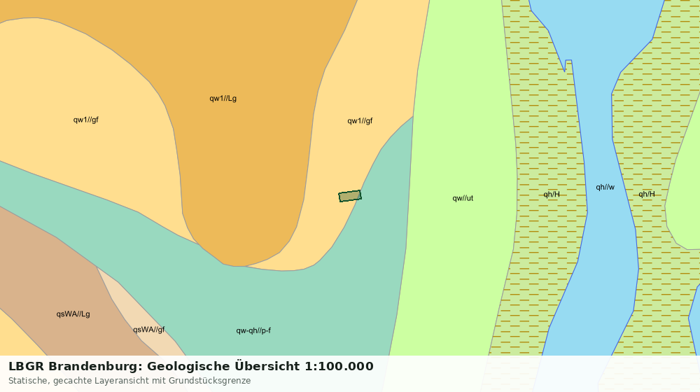 Statische Kartenansicht: LBGR Brandenburg: Geologische Übersicht 1:100.000