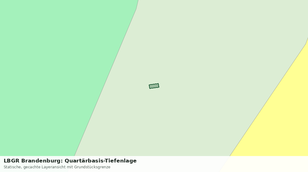 Statische Kartenansicht: LBGR Brandenburg: Quartärbasis-Tiefenlage