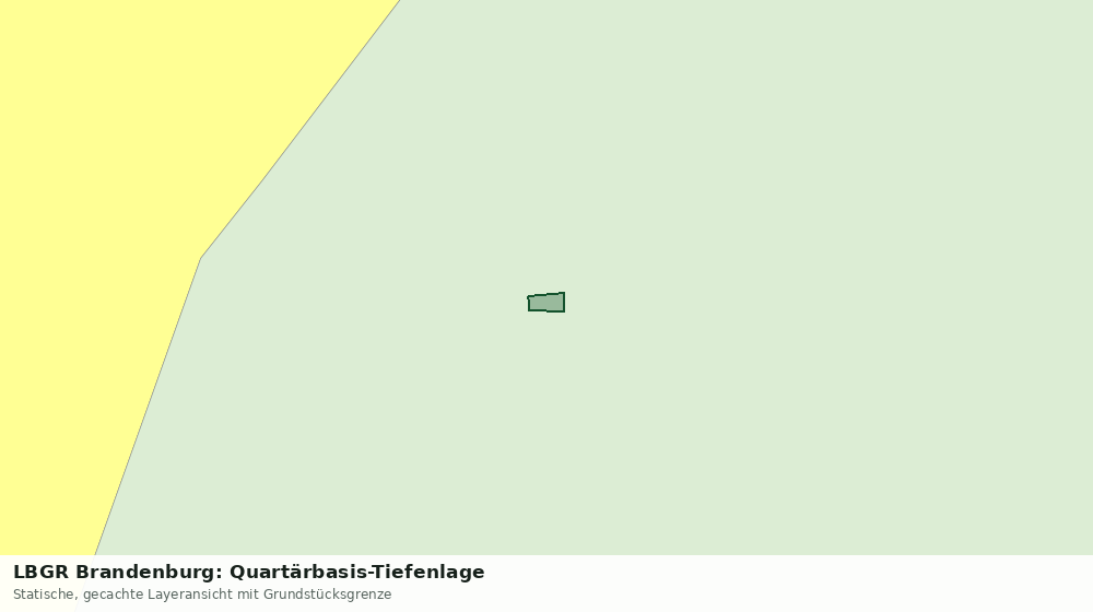 Statische Kartenansicht: LBGR Brandenburg: Quartärbasis-Tiefenlage