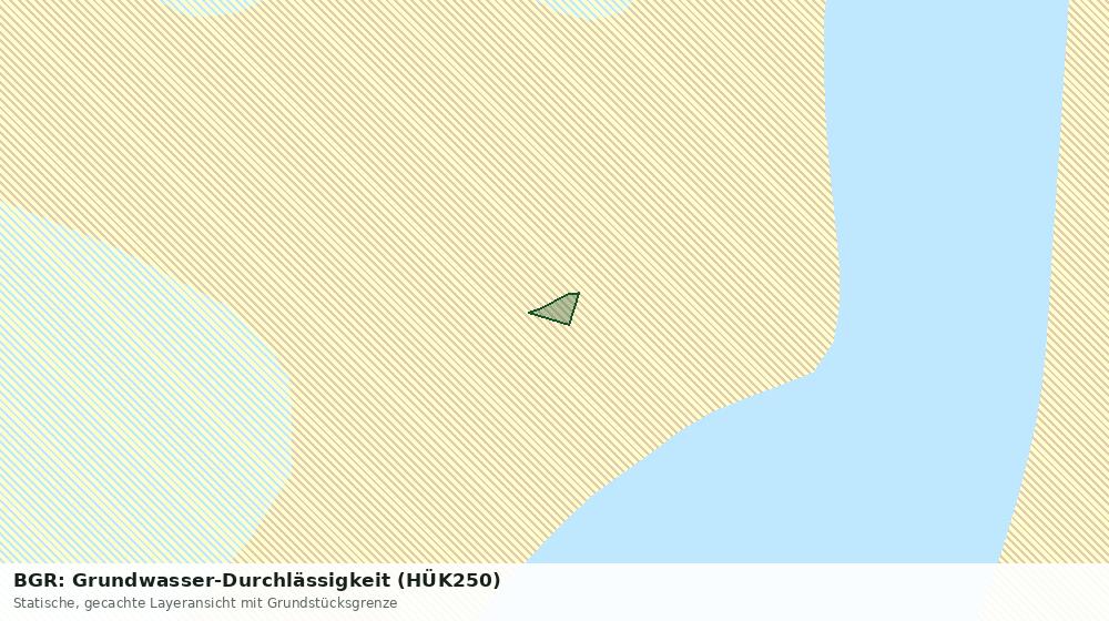 Statische Kartenansicht: BGR: Grundwasser-Durchlässigkeit (HÜK250)