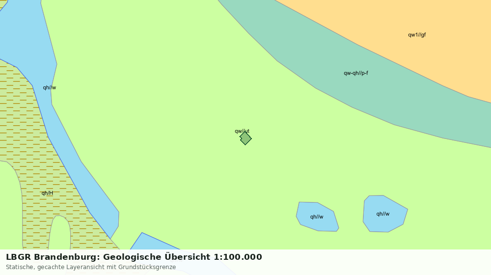 Statische Kartenansicht: LBGR Brandenburg: Geologische Übersicht 1:100.000