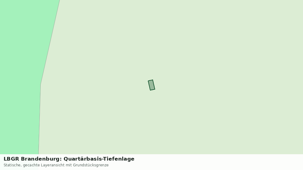 Statische Kartenansicht: LBGR Brandenburg: Quartärbasis-Tiefenlage