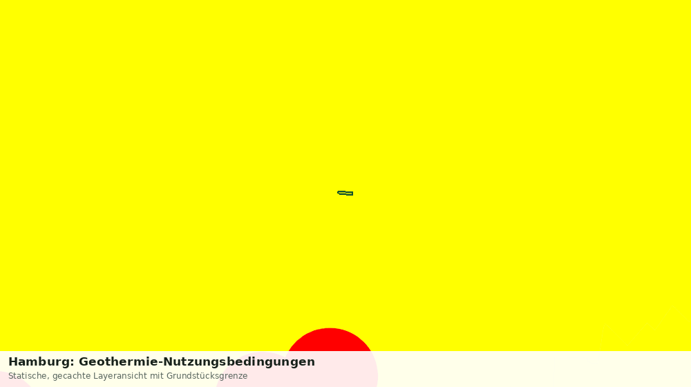 Statische Kartenansicht: Hamburg: Geothermie-Nutzungsbedingungen