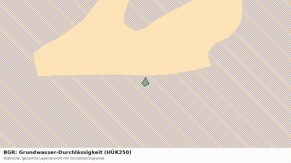 Statische Kartenansicht: BGR: Grundwasser-Durchlässigkeit (HÜK250)
