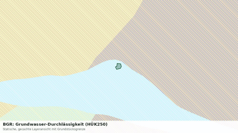 Statische Kartenansicht: BGR: Grundwasser-Durchlässigkeit (HÜK250)
