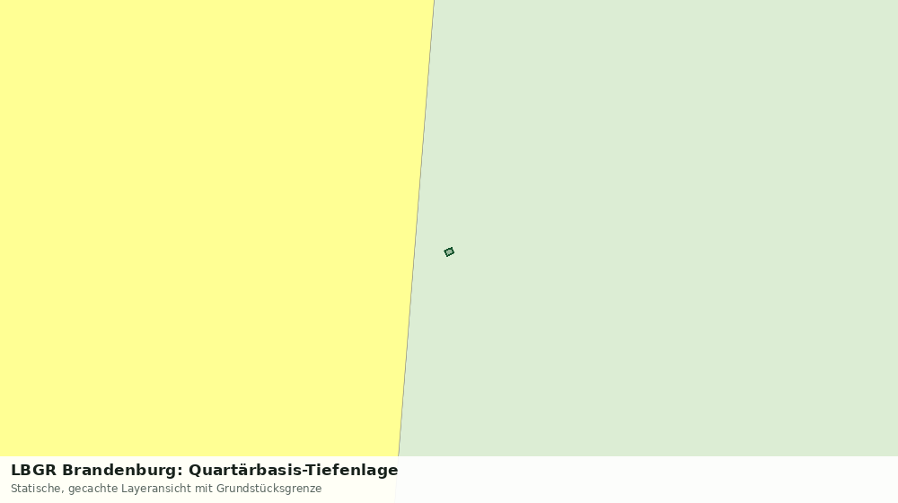 Statische Kartenansicht: LBGR Brandenburg: Quartärbasis-Tiefenlage