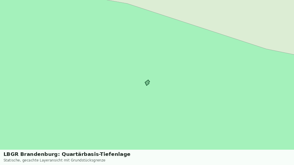 Statische Kartenansicht: LBGR Brandenburg: Quartärbasis-Tiefenlage