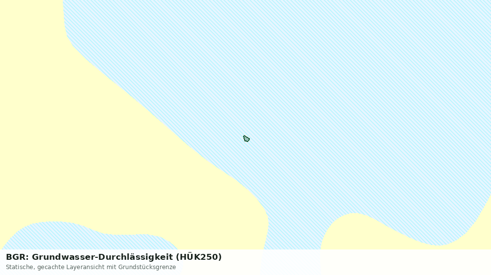 Statische Kartenansicht: BGR: Grundwasser-Durchlässigkeit (HÜK250)