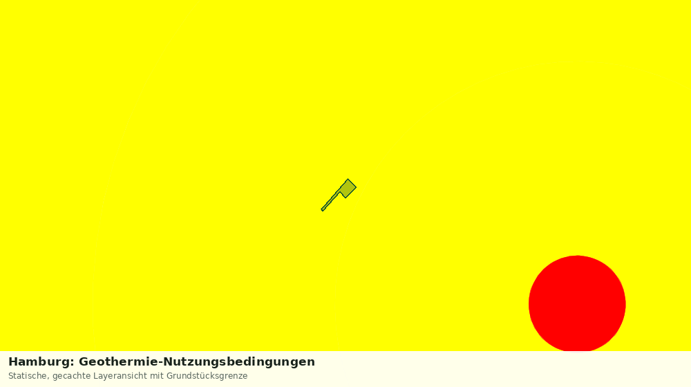 Statische Kartenansicht: Hamburg: Geothermie-Nutzungsbedingungen