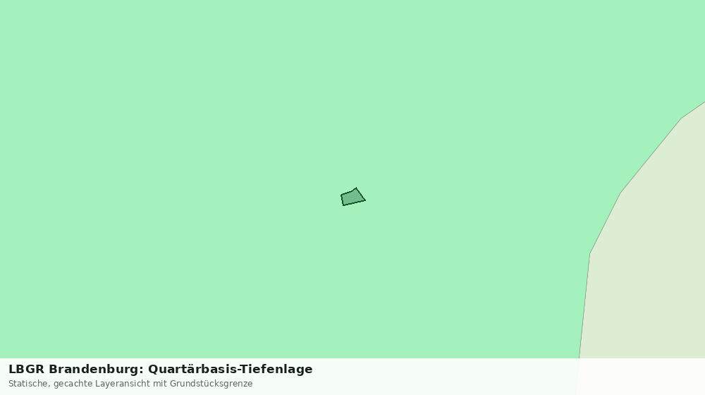 Statische Kartenansicht: LBGR Brandenburg: Quartärbasis-Tiefenlage