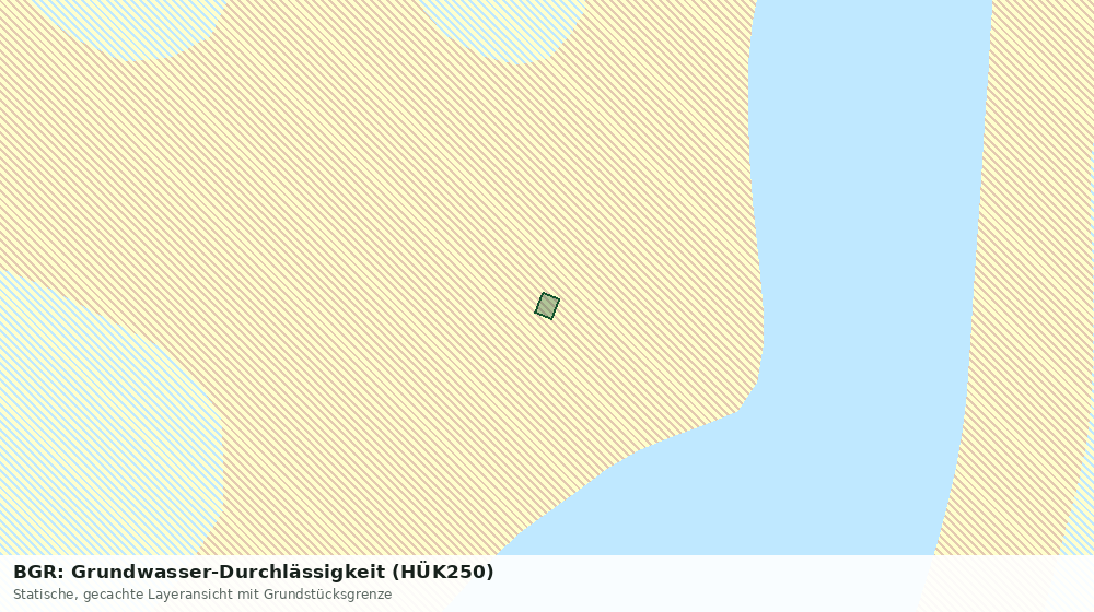 Statische Kartenansicht: BGR: Grundwasser-Durchlässigkeit (HÜK250)