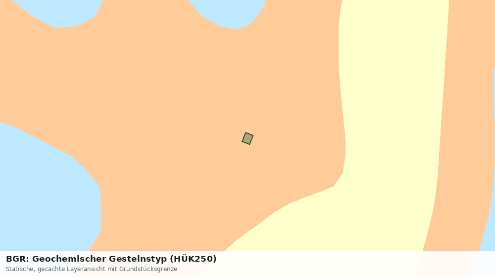 Statische Kartenansicht: BGR: Geochemischer Gesteinstyp (HÜK250)