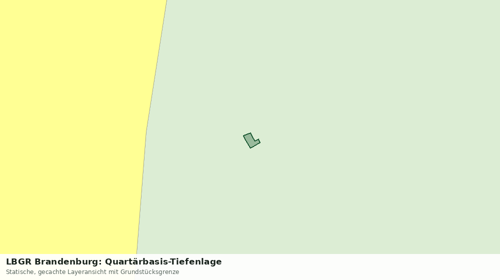 Statische Kartenansicht: LBGR Brandenburg: Quartärbasis-Tiefenlage