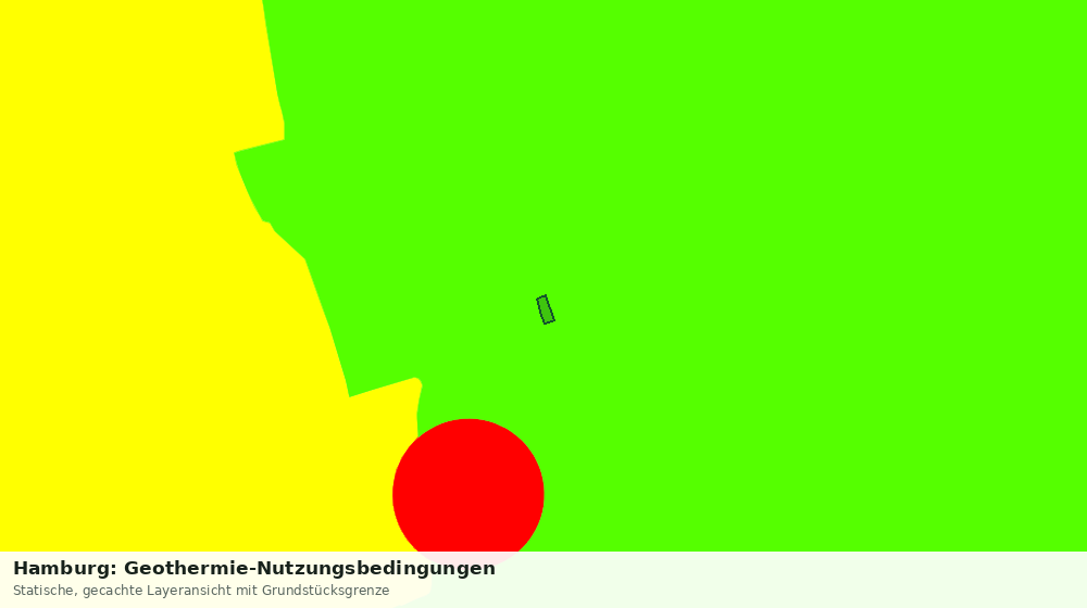 Statische Kartenansicht: Hamburg: Geothermie-Nutzungsbedingungen