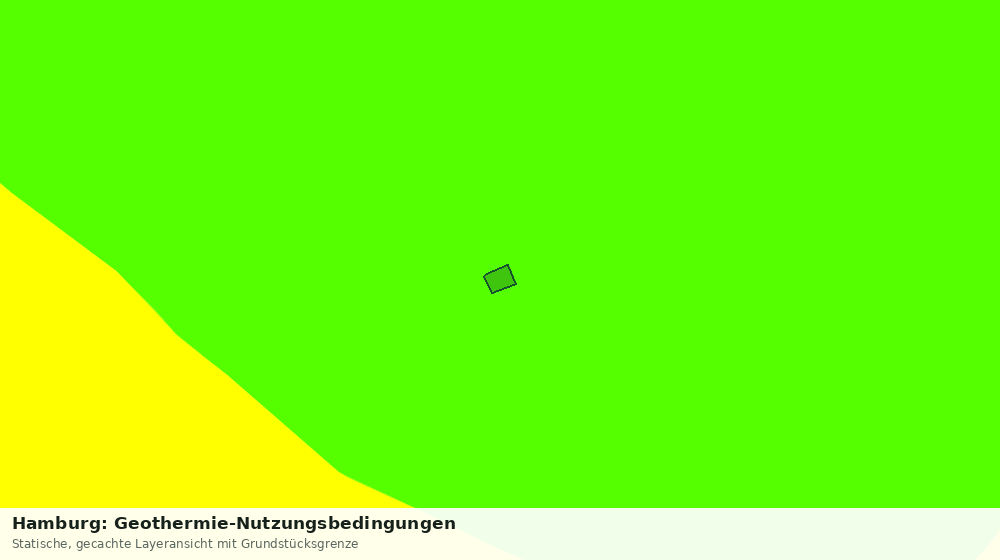 Statische Kartenansicht: Hamburg: Geothermie-Nutzungsbedingungen
