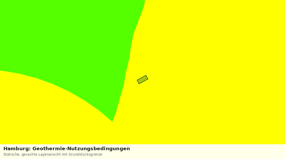 Statische Kartenansicht: Hamburg: Geothermie-Nutzungsbedingungen