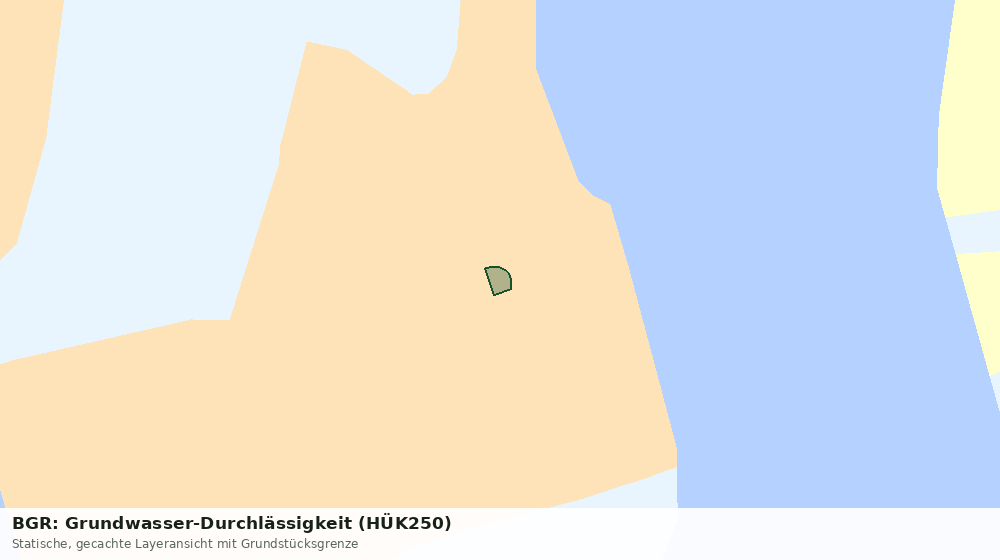 Statische Kartenansicht: BGR: Grundwasser-Durchlässigkeit (HÜK250)