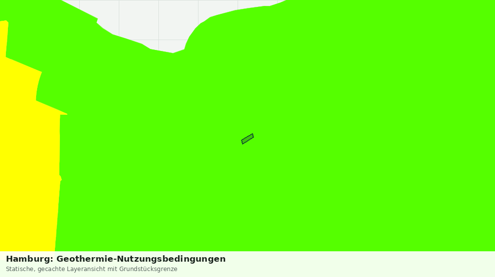 Statische Kartenansicht: Hamburg: Geothermie-Nutzungsbedingungen