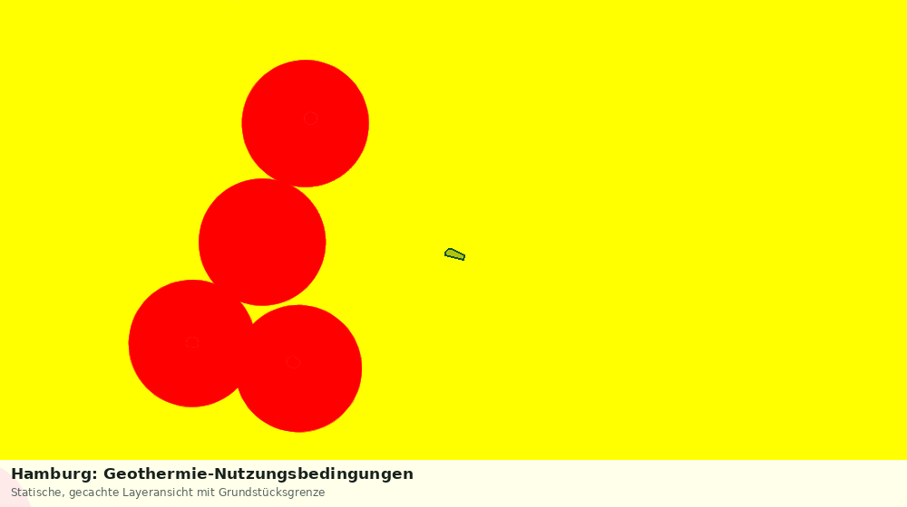 Statische Kartenansicht: Hamburg: Geothermie-Nutzungsbedingungen