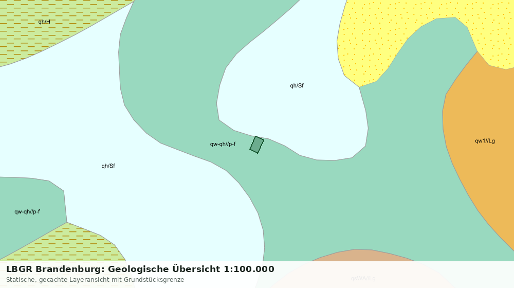 Statische Kartenansicht: LBGR Brandenburg: Geologische Übersicht 1:100.000
