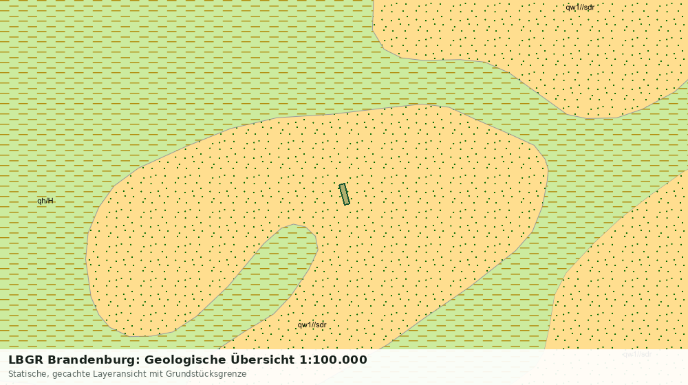 Statische Kartenansicht: LBGR Brandenburg: Geologische Übersicht 1:100.000