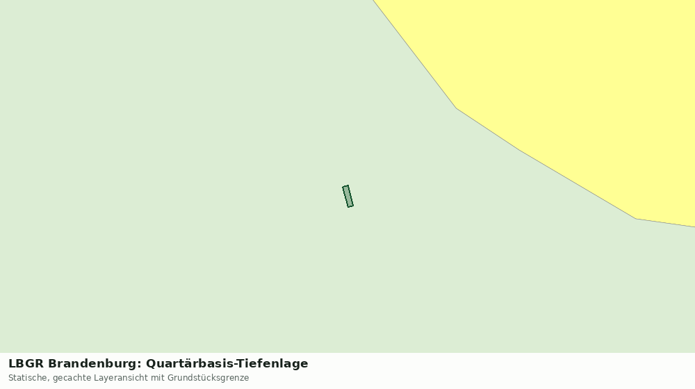 Statische Kartenansicht: LBGR Brandenburg: Quartärbasis-Tiefenlage