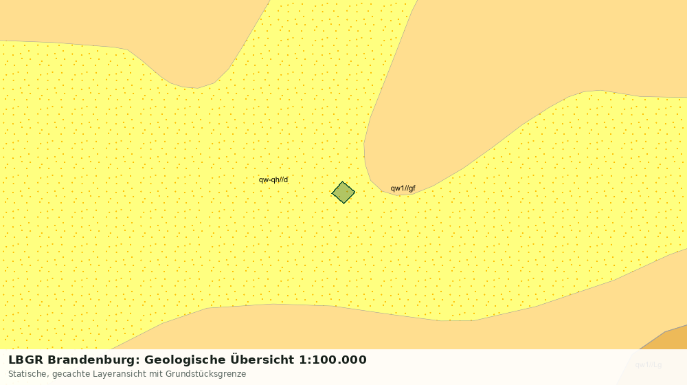 Statische Kartenansicht: LBGR Brandenburg: Geologische Übersicht 1:100.000
