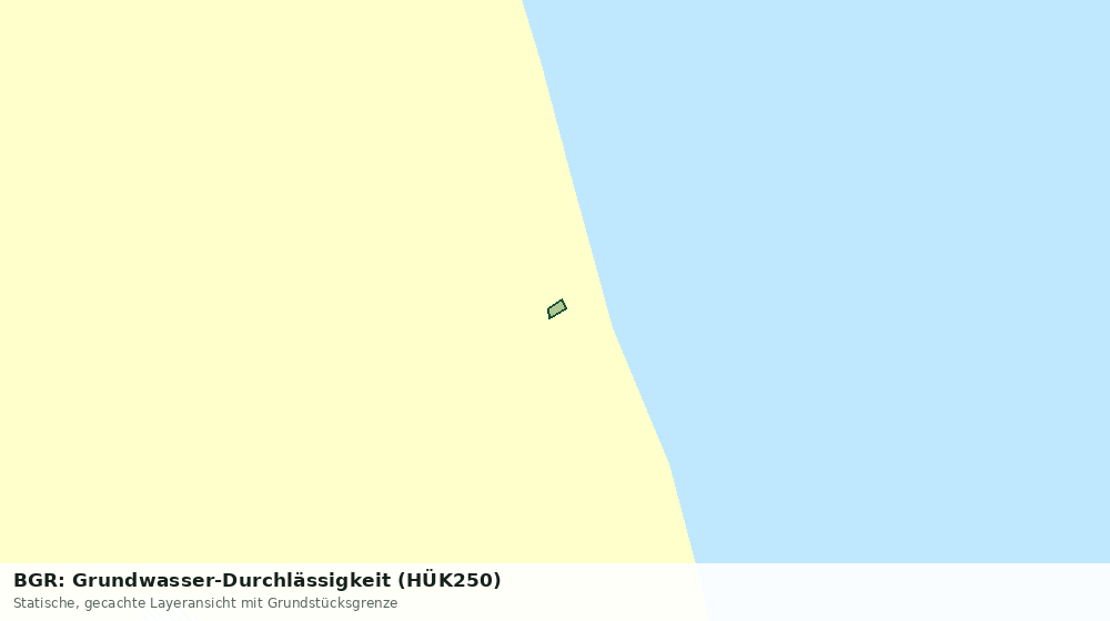 Statische Kartenansicht: BGR: Grundwasser-Durchlässigkeit (HÜK250)