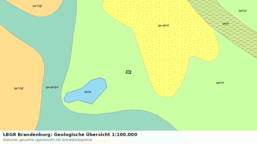 Statische Kartenansicht: LBGR Brandenburg: Geologische Übersicht 1:100.000
